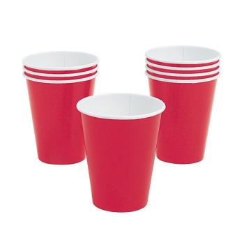 Unique Cardboard Cups - Red