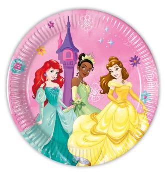 Pratos de Papel 20cm Princesas Live Your Story Decorata Party