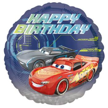 Balão Foil 18" Cars Happy Birthday