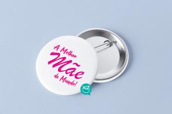 The Best Mother in the World Badge - White