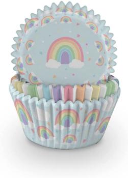 Formas de Cupcake Pastel Rainbow Anniversary House