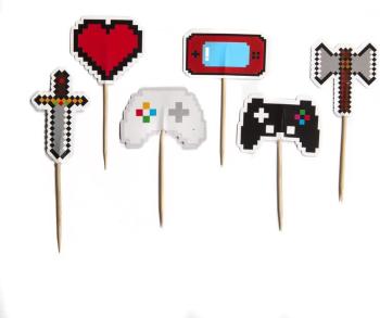 Gaming Party CupCake Toppers