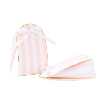 Pink Stripes Gift Boxes Tim e Puce