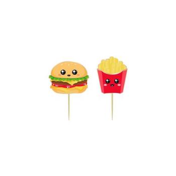 Junky Food CupCake Toppers Tim e Puce
