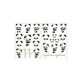 Panda Stickers Tim e Puce