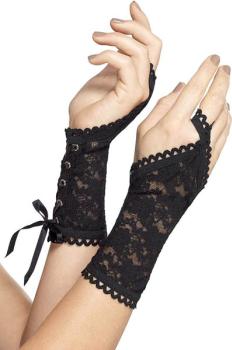 Black Lace Gloves Smiffys