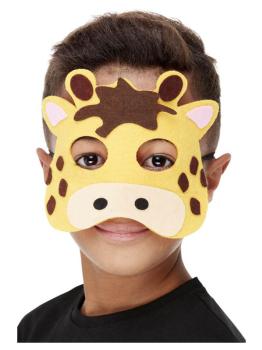 Máscara de fieltro de jirafa Smiffys
