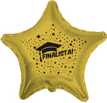 Balão Foil 18" Finalistas - Estrela Ouro