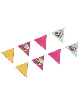 Masha and Bear Party Flags Wreath