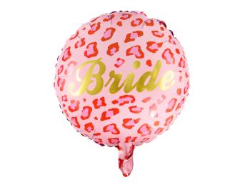 Balão Foil Bride padrão Leopardo Rosa