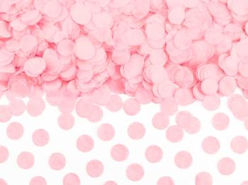 Round Paper Confetti 15g - Baby Pink PartyDeco