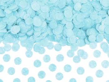 Round Paper Confetti 15g - Baby Blue PartyDeco