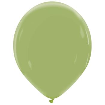 25 Balões 36cm Natural - Verde Oliva