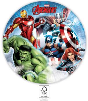Pratos de Papel 23cm Avengers Infinity Stones Decorata Party