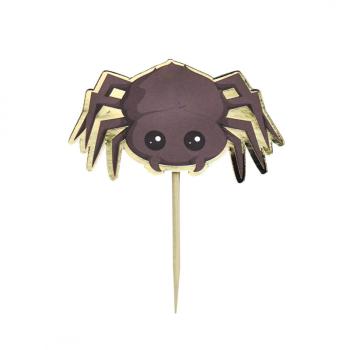 Fun Spider CupCake Toppers Tim e Puce