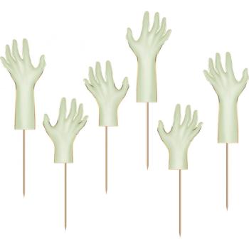 RIP Zombie Pastel Halloween Cake Toppers