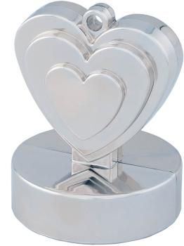 Heart Balloon Weight - Silver Qualatex