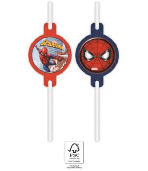 Spiderman Paper Straws - Crime Fighter Decorata Party