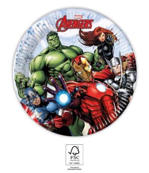 Pratos de Papel 20cm Avengers Infinity Stones Decorata Party