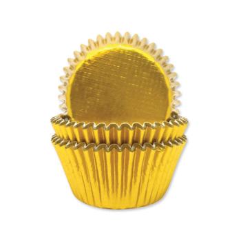 Formas de Cupcake Foil Dourado