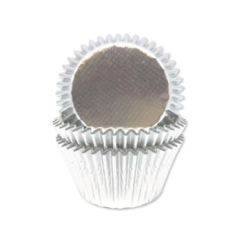 Silver Foil CupCake Molds Anniversary House