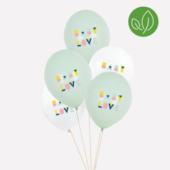 Baby Love Mint Balloons
