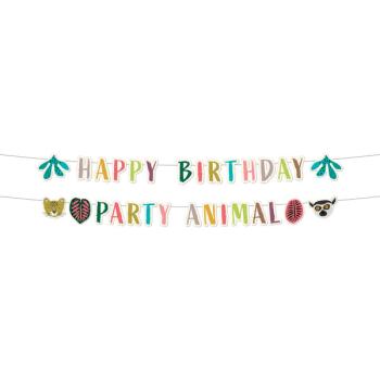 Happy Birthday Zoo Party Wreath