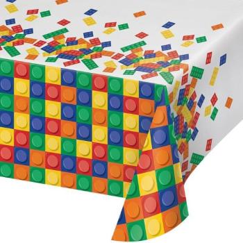 Block Party Plastic Tablecloth