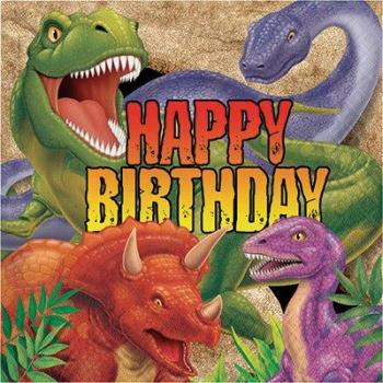 Happy Birthday Dinosaur Napkins Creative Converting