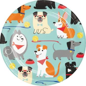 18cm Dog Party Plates Creative Converting