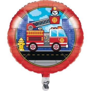 18" Foil Balloon Fire Truck Creative Converting