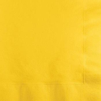 20 Guardanapos de Cocktail - Amarelo Torrado