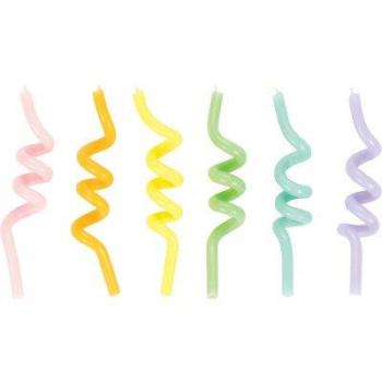 Curly Pastel Candles Creative Converting