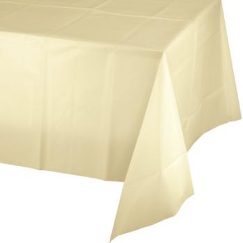 Plastic Tablecloth - Ivory Creative Converting