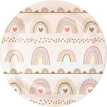 Pratos Pequenos Boho Rainbow Creative Converting