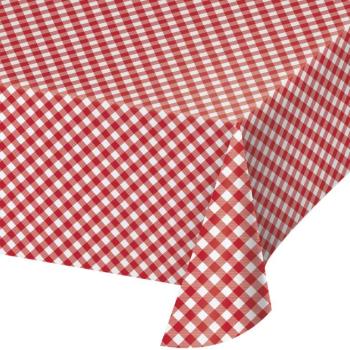 Mantel de papel de picnic a Ajeddrez rojos Creative Converting