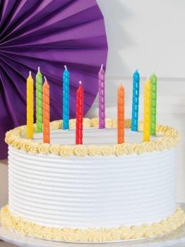 Multicolor Spiral Candles
