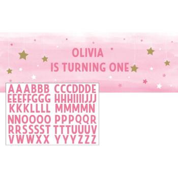 One Little Star Pink Giant Sash Creative Converting