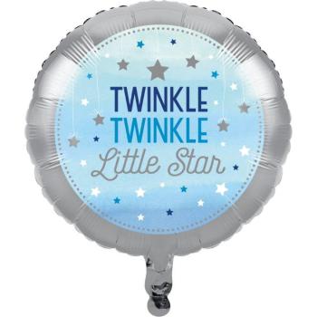 18" One Little Star Blue Foil Balloon Creative Converting