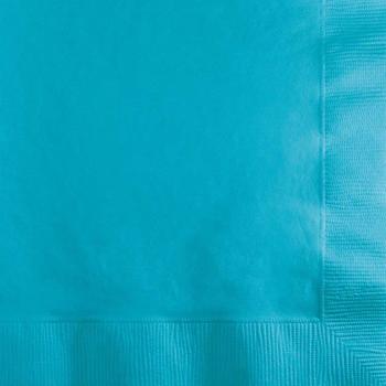 50 Small Napkins - Turquoise Creative Converting