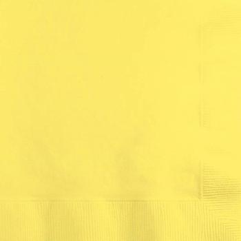 50 Small Napkins - Yellow Creative Converting