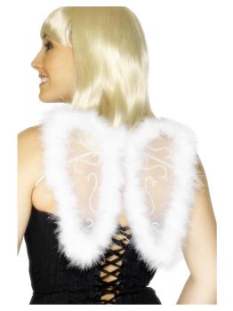 Mini White Wings with Glitter Smiffys