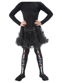 Day of the Dead Tights for Children Smiffys