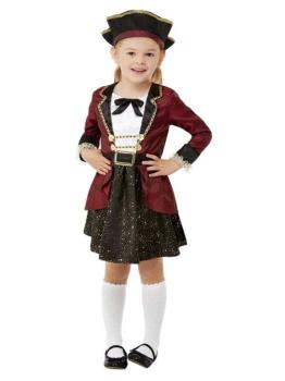 Girl Pirate Swordsman Costume - 1-2 Years