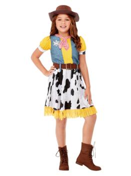 Fato Cowgirl Amarelo  - 10-12 Anos Smiffys