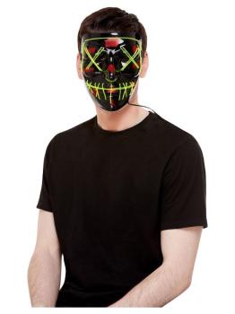 Black and Green Stitch Mask