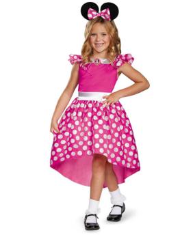 Disfraz clásico de Minnie rosa - 5-6 años Disguise