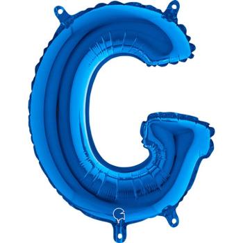 Globo de foil con letra G de 14" - Azul Grabo