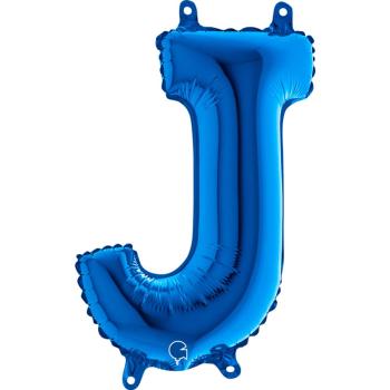 14" Letter J Foil Balloon - Blue