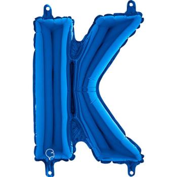 14" Letter K Foil Balloon - Blue Grabo